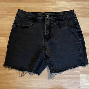 Wild Fable High Rise Skinny Black Cut Off Jean Shorts Women’s Size 2 Denim